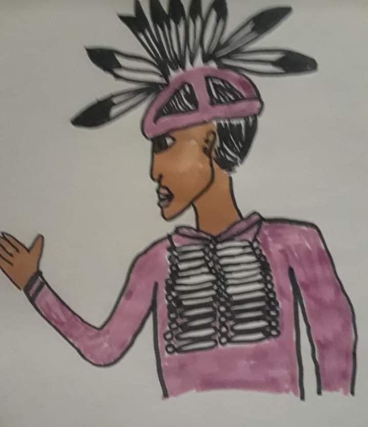 Haudenosaunee Man/Father with Haudenosaunee Breastplate